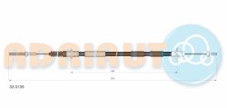 Трос сцепления Omega 1,8-2,0 86-87 1190мм OPEL