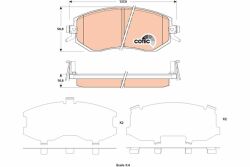 Гальмівні колодки пер. Subaru Impreza 02-/Forester 02- (akebono) Гальмівні колодки пер. Subaru Impreza 02-/Forester 02- (akebono)