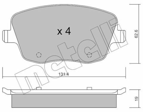 Колодки тормозные (передние) Seat Cordoba/Ibiza IV/VW Polo/Skoda Fabia 99-15/Roomster 06-15