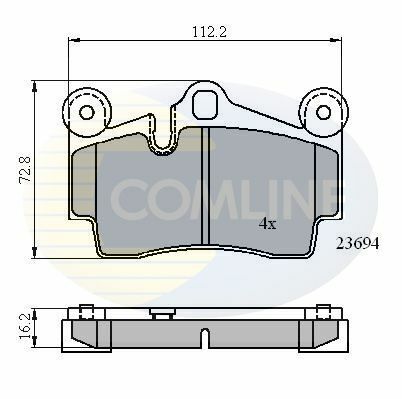 CBP01316 Comline - Тормозные колодки для дисков