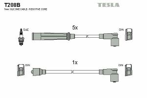 Кабель запалювання к-кт TESLA Audi 100 80-84 1,9