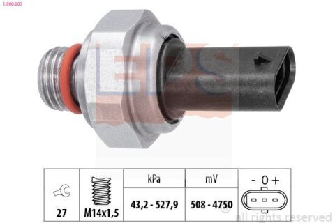 Датчик давления ВГ AURIS 1.6 15-18, RAV 4 IV 2.0 15-18, BMW 1 (F20) 114 d/116 d/118 d 11-