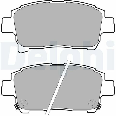 Колодки гальмівні (передні) Toyota Corolla 01-08/Prius 00-04/Yaris 99-05