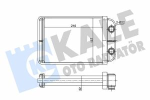 KALE FIAT Радіатор опалення Bravo II,Stilo