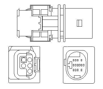 Кислородный датчик (лямбда-зонд) c4 ii, c5 iii, ford, peugeot