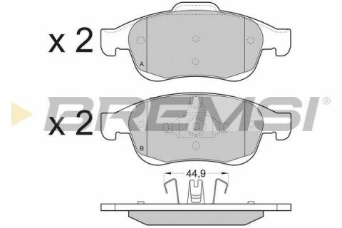 Тормозные колодки пер. Megane 09-/Duster 10-/Dokker 13-