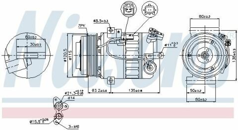 Компрессор NS X-TRAIL T31(07-)2.0 D(+)[OE 8200561276]