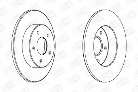 Диск тормозной задний Almera 00-05, Primera (P12) 01- NISSAN