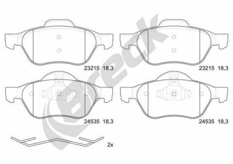 Колодки гальмівні (передні) Renault Megane II/Scenic II 1.4-2.0D 02- (Ate) Колодки гальмівні (передні) Renault Megane II/Scenic II 1.4-2.0D 02- (Ate)