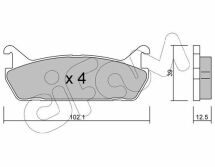 Тормозные колодки зад. Mazda 323/626 94-04 (akebono)
