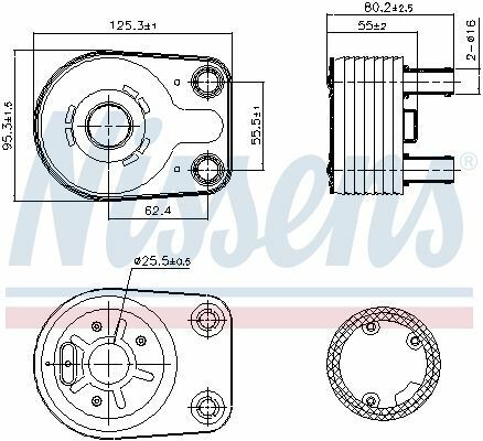 Масляный радиатор DODGE CARAVAN III (01-) 2.5 CRDi