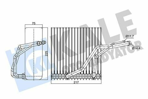 KALE VW Испаритель Audi A3,Bora,Golf IV,Skoda Octavia II