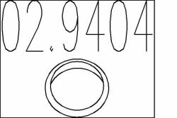 Монтажне кільце вихлопної системи (металеве) (D (внутр) - 43,6мм; D (наружн) - 51мм; Висота-4 мм)