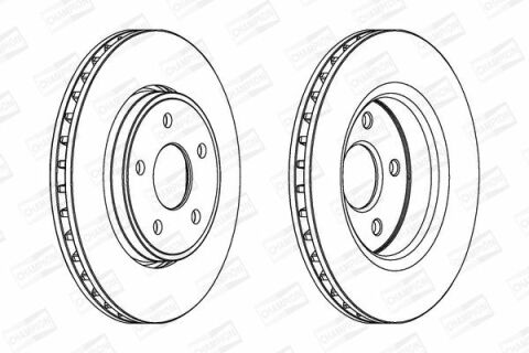 CHAMPION JEEP Диск гальмівний передн. Grand Cherokee 3.0 CRD 06-