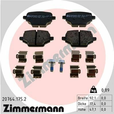 Колодки гальмівні (задні) Opel Combo 18-/Citroen Berlingo/Peugeot Partner 18- (TRW)