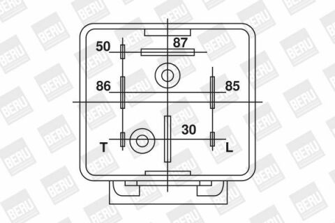 Реле свечей накаливания VW Caddy 1.6D/VW LT (28-35) 2.4D/TD/VW T4 1.9D 78-03