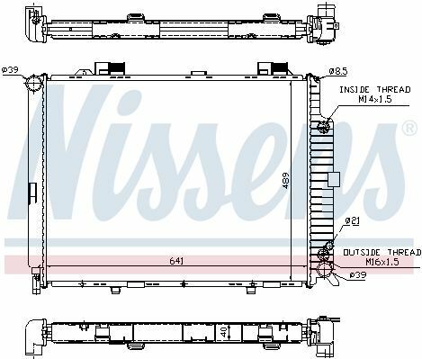 Радіатор охолодження MB E-class (W210) 4.2-5.0/3.0D 95-03