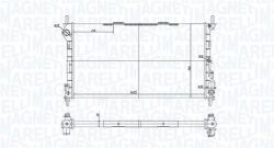 Радиатор охлаждения 700х396х32 Transit Connect 1.8 16V/1.8TDCi 02-