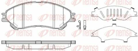 Колодки тормозные передние Suzuki SX4 S-Cross, Vitara, 1,4–1,6 2013–