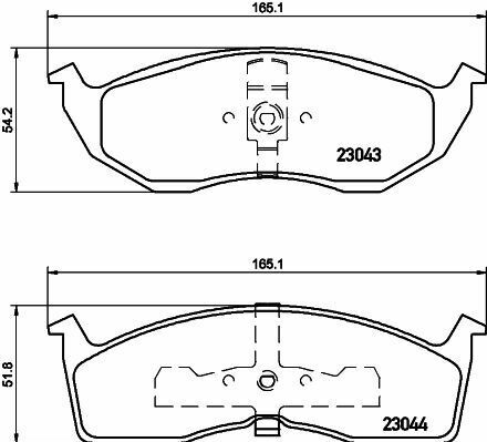 Гальмівні колодки Voyager/300/Neon 94-
