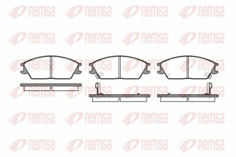 HYUNDAI Тормозные колодки передн.Accent 94-,Getz 02-,Pony 89-