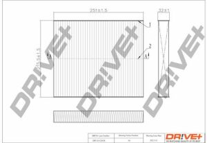 DP1110.12.0018 Drive+ - Фільтр салону