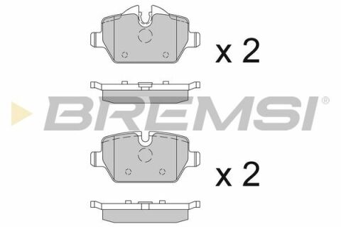 Тормозные колодки зад. BMW 3(E90)/1(E81) 04-13 (TRW)