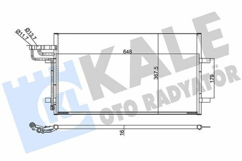 KALE FORD Радиатор кондиционера C-Max,Focus II