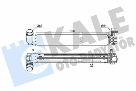 KALE RENAULT Intercooler Fluence, Grand Scenic III, Megane III 1.5dCi 08-