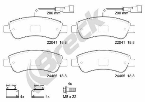 Колодки гальмівні (задні) Citroen Jumper/Fiat Ducato/Peugeot Boxer 06- (+датчики) (Bosch) Колодки гальмівні (задні) Citroen Jumper/Fiat Ducato/Peugeot Boxer 06- (+датчики) (Bosch)