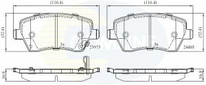 CBP32008 Comline - Тормозные колодки для дисков