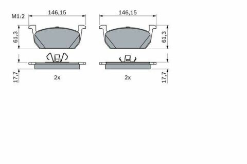 Колодки гальмівні (передні) Audi A1 18-/Seat Leon 12-/Ibiza/VW Polo 17-