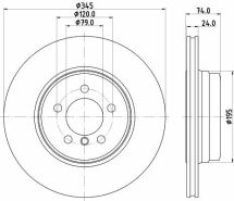 Гальмівний диск зад. E65/E66/E67 03-08 (PRO)