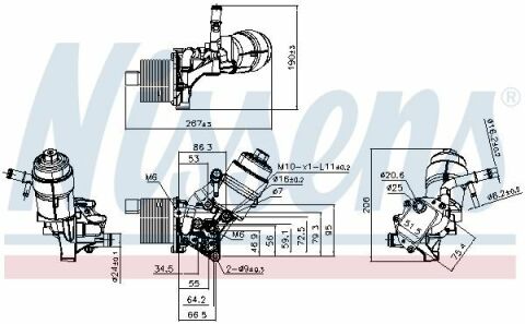 Радіатор  масляний  VAUXHALL  CORSA  D  (06-)  1.4  i  16V  TURBO