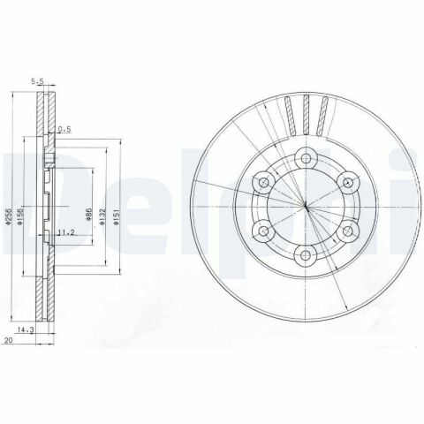 MAZDA диск гальмівний передній B2000 2200 85-