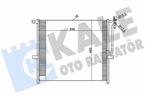 KALE BMW Радіатор кондиціонера X3 E83 03-