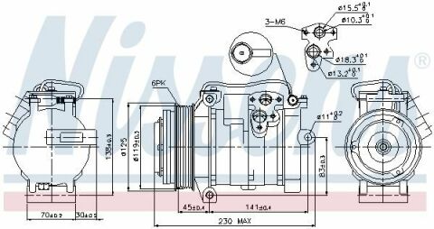 Компрессор JP GD CHER(99-)2.7 CRD[OE 55116839AA]