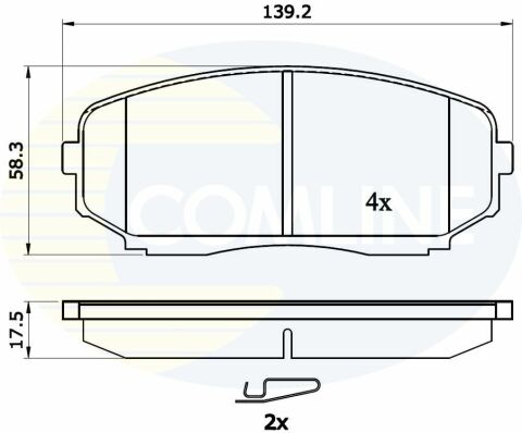 CBP31724 Comline - Тормозные колодки для дисков