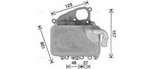 Масляный радиатор Audi A4/5/6/7/8, Q5/7, Touareg 10-VW