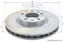 Диск гальмівний вентильований з покриттям