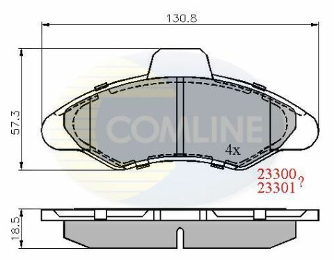 CBP0393 Comline - Гальмівні колодки до дисків