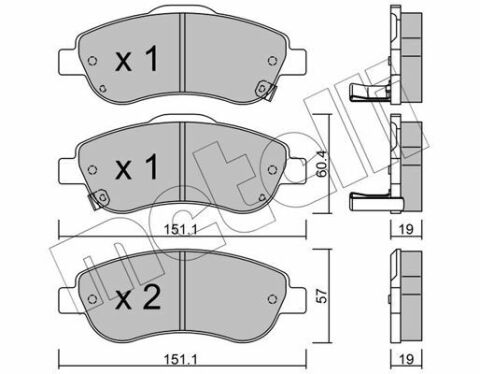 Колодки гальмівні (передні) Honda CR-V III/IV 06-