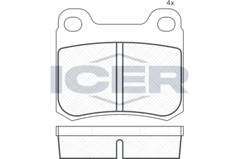 Колодки тормозные (задние) MB C-class (W202/S202)/E-class (W124/S124/C124) 93-00/MB 100 (W201) 85-93