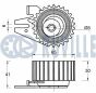 RUVILLE FIAT Ролик натяжителя ремня BRAVO 2.0 20V 95-01, фото 2 - интернет-магазин Auto-Mechanic