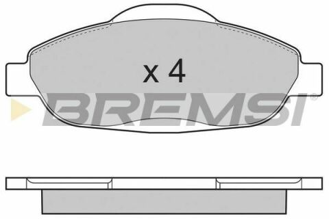 Гальмівні колодки пер. Peugeot 308 07- (Bosch)