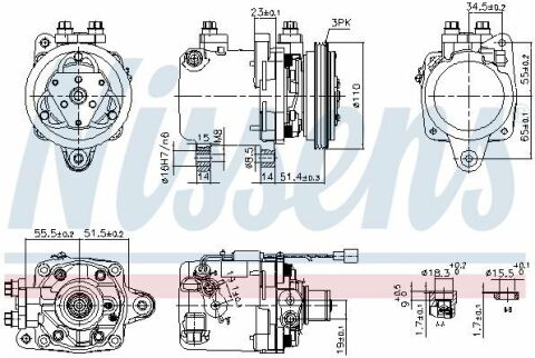 Компрессор SMART FORTWO (W450) (04-) 0.7