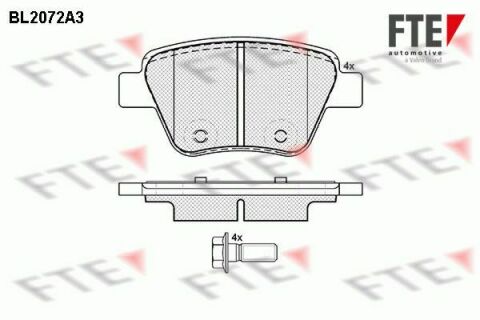 Колодки тормозные (задние) VW Caddy 10-(109.4x53.6)