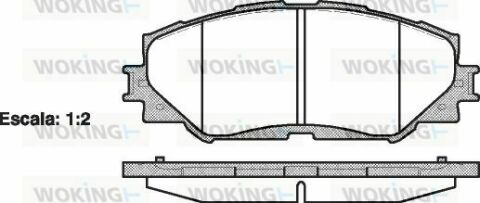 Гальмівні колодки пер. Toyota RAV4 06- (139,1x56x17,5)