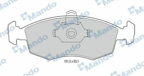 MBF015166 MANDO Тормозные колодки для дисков