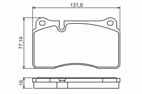 Колодки гальмівні (передні) VW Touareg 2.5-4.2 TDI/FSI 02- (Brembo)